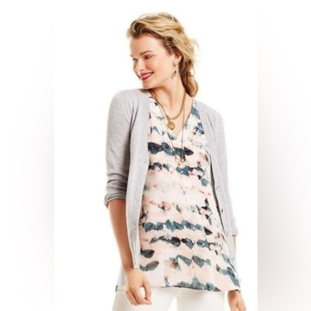 CAbi gelato watercolor tunic tank Sz S